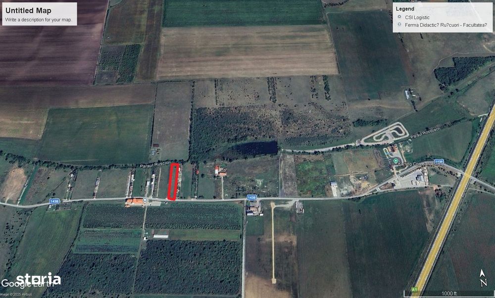 Vand teren intravilan de constructii situat la soseaua Rusciori -Sibiu