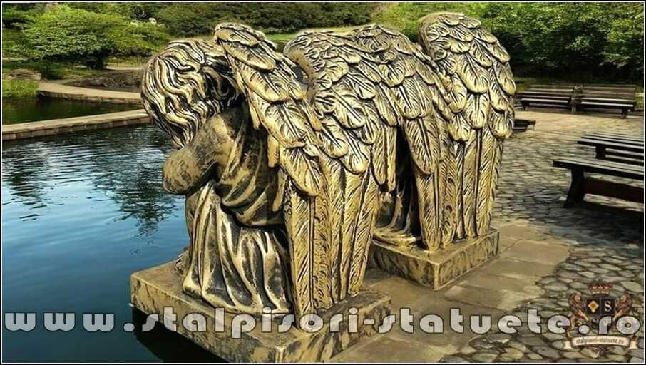 Set îngerași adormiți, auriu antichizat, model S76.