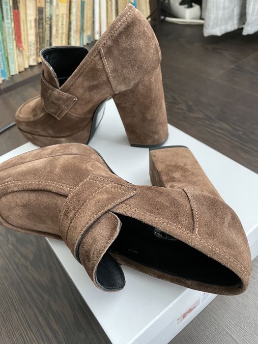 Pantofi noi, de toamna, piele naturala intoarsa, masura 33