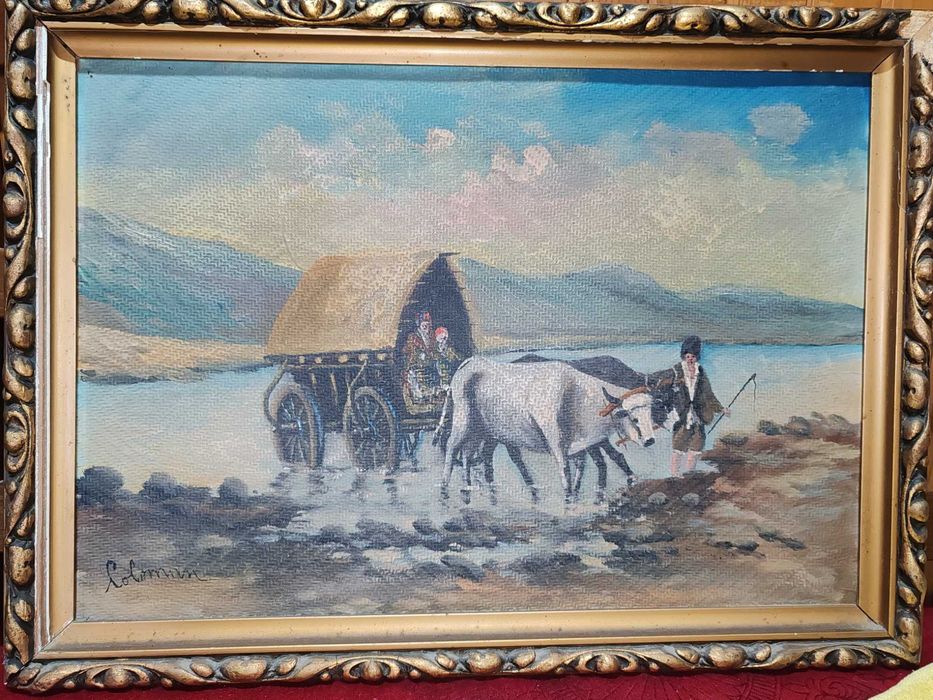 Tablouri vechi in ulei semnate inramate