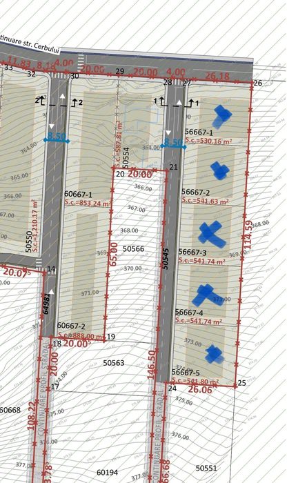 Teren intravilan strada Cerbului