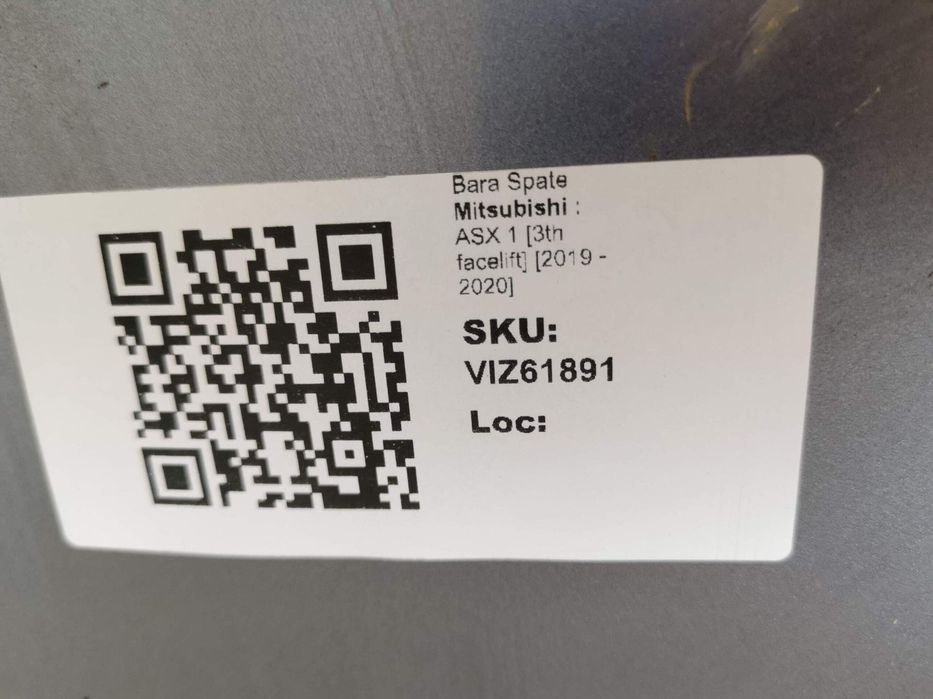 Bara Spate Mitsubishi  ASX 1 [3th facelift] [2019 - 2020] 2021 2022 Or