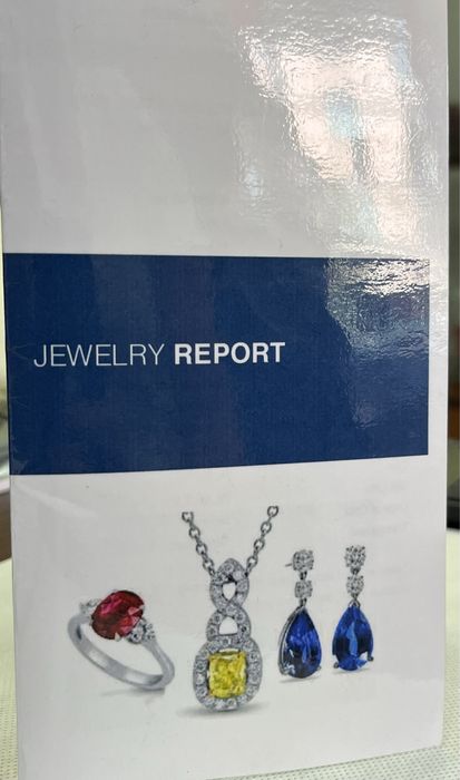 Платинен пръстен със звезден сапфир и брилянти