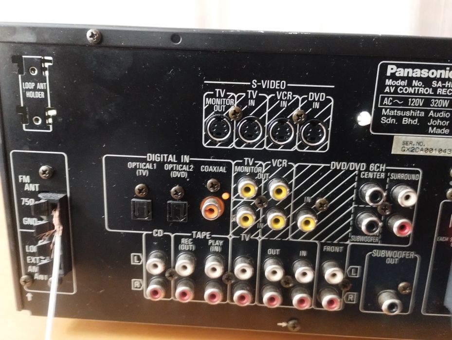 Panasonic AV control receiver SA-HE70 class H+на 110 волта