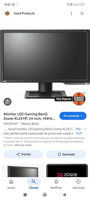Vand XL2411P 144Hz