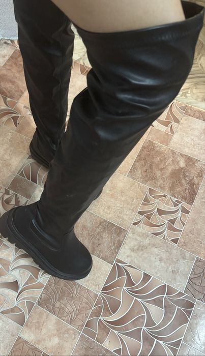 Осенни сапоги ботфорт