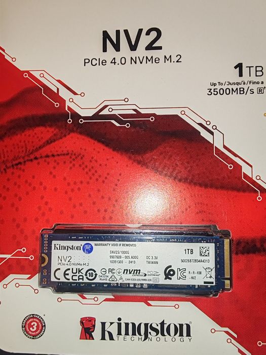 Ssd, 1000 GB, nvme m2, PCIe4.0