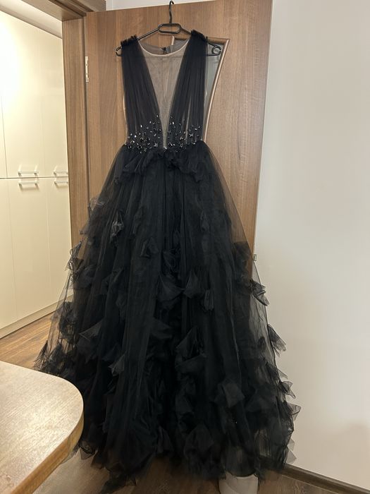 Черна бална рокля AVIN