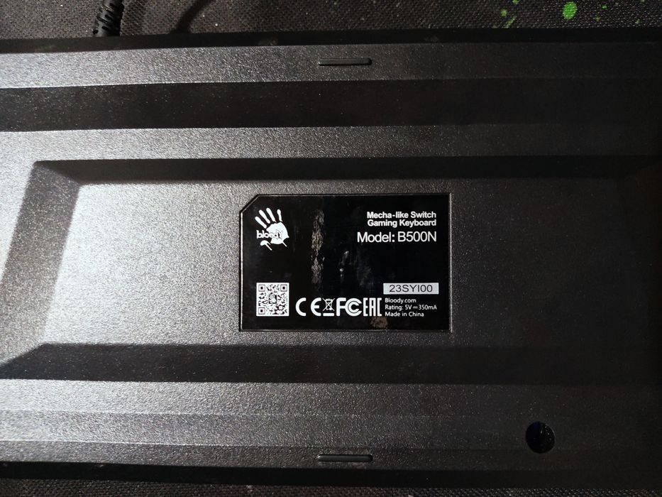 Клавиатура механическая Bloody B500N с RGB подсветкой