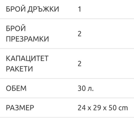 Раница за тенис и бадминтон