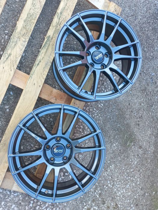 18"O.Z 5x114.3 Matt Gunmetal 8ж ет40 Honda Mitsubushi Dacia Renault Nissan Чисто Нови.