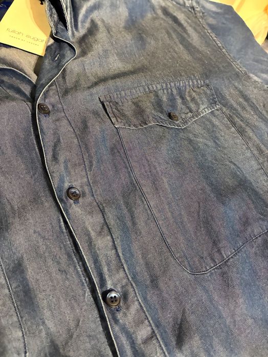 Нова риза, цвят деним, голям размер