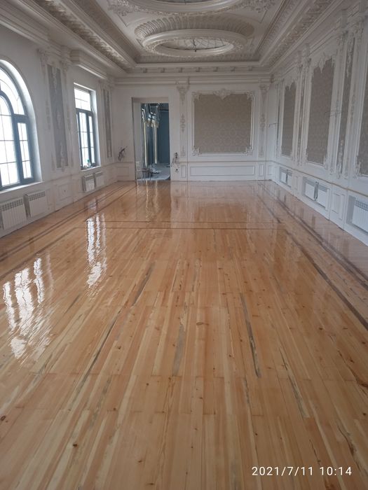 шлифовка пол паркет