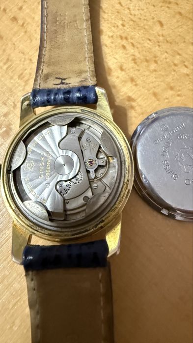 Ceas  Gibson automatic Swiss placat cu aur 20mq