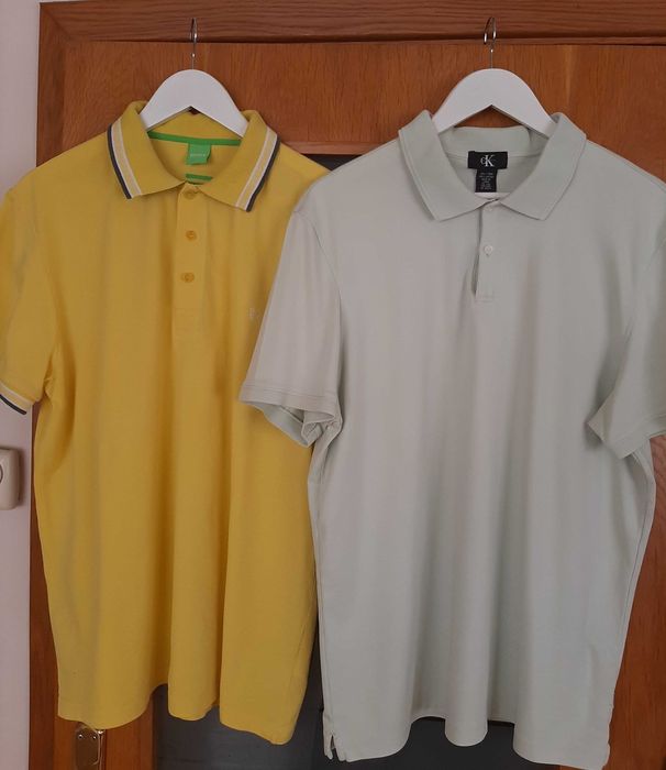 Мъжка блуза  Calvin Klein, размер XXL. Оригинална! Бледо резедав цвят!