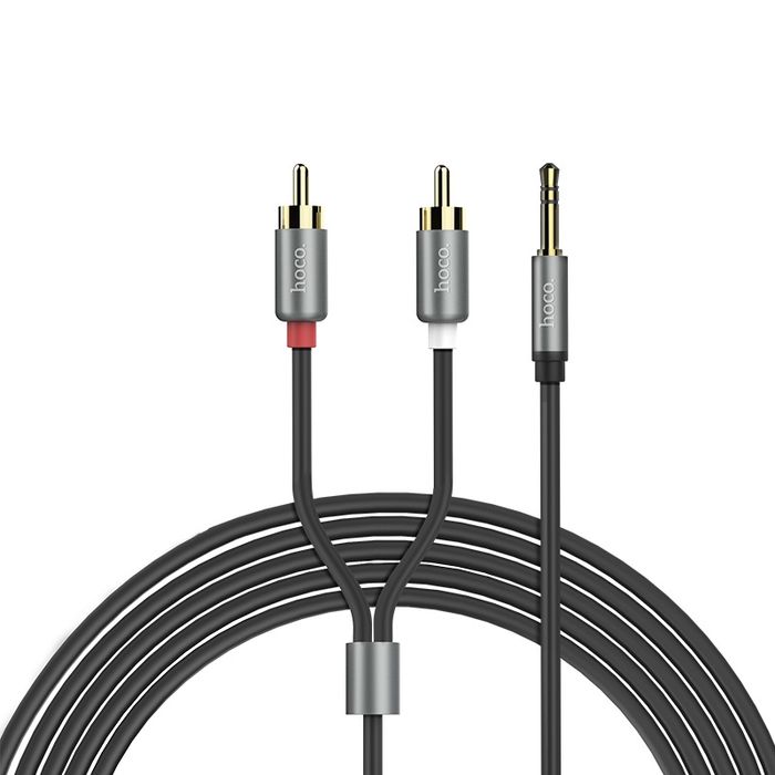 Jack 3.5-2RCA/Аудио-кабель hocoUPA10 aux Jack 3.5 тюльпаны 1.5м