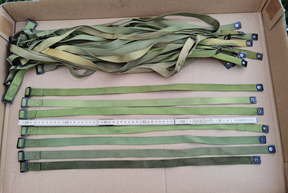 Curelușe militare, ciorchinari material textil