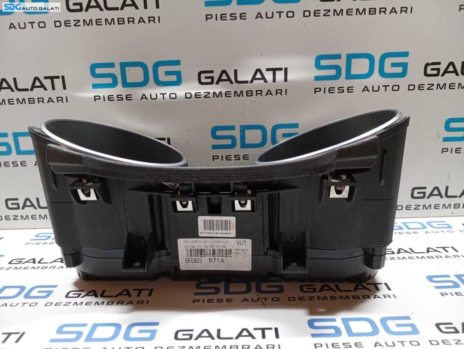 Ceas Ceasuri Cluster Instrumente Bord Volkswagen Golf 6 1.6 TDI CAYB 2008 - 2010 Cod 5K0920971A [M4034]