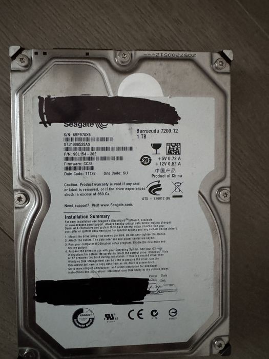 Hdd 4TB, 1Tb, 500 Gb