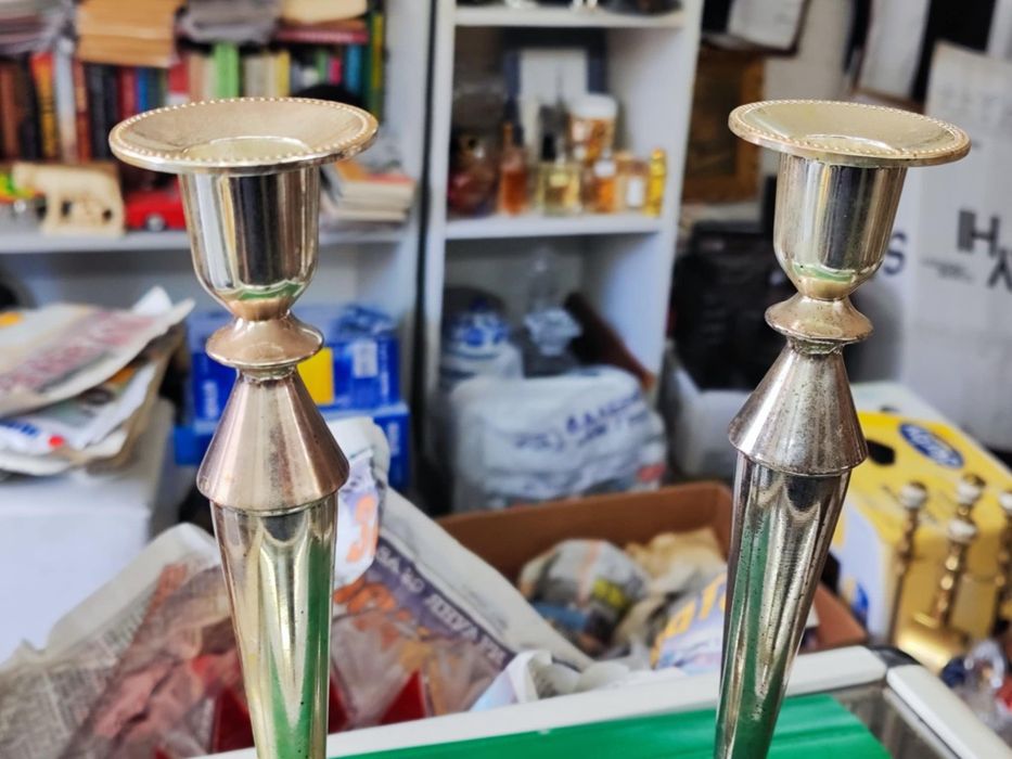 Метален свещник два броя