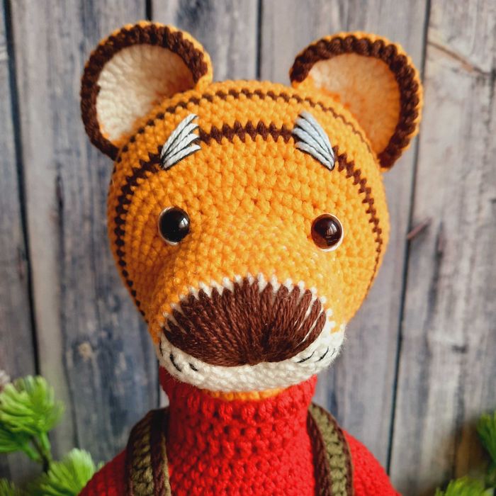 Игрушка Тигр ручной работы