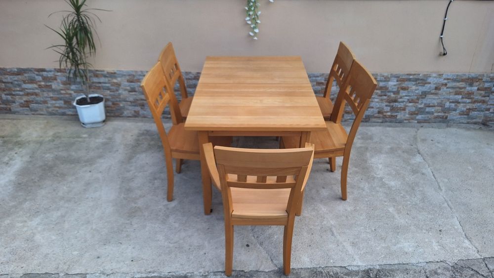 Маса разтегателна + 5 стола