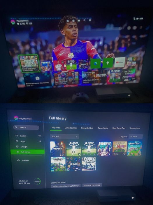 Xbox One S + Jocuri + Controler