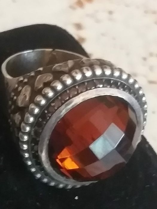 Vand doua inele din argint cu citrin