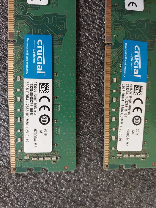 64GB DDR4 2666Mhz CL19 -  Crucial - Micron