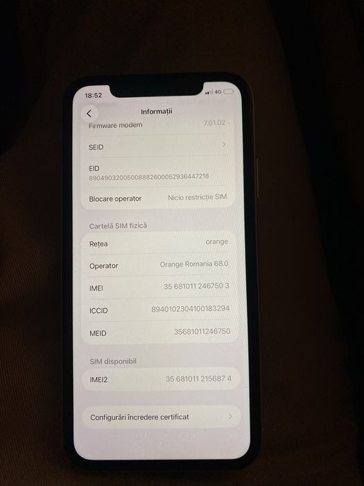Iphone 11 White 100% baterie