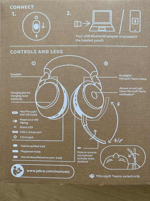 Слушалки Jabva Evolve2 85