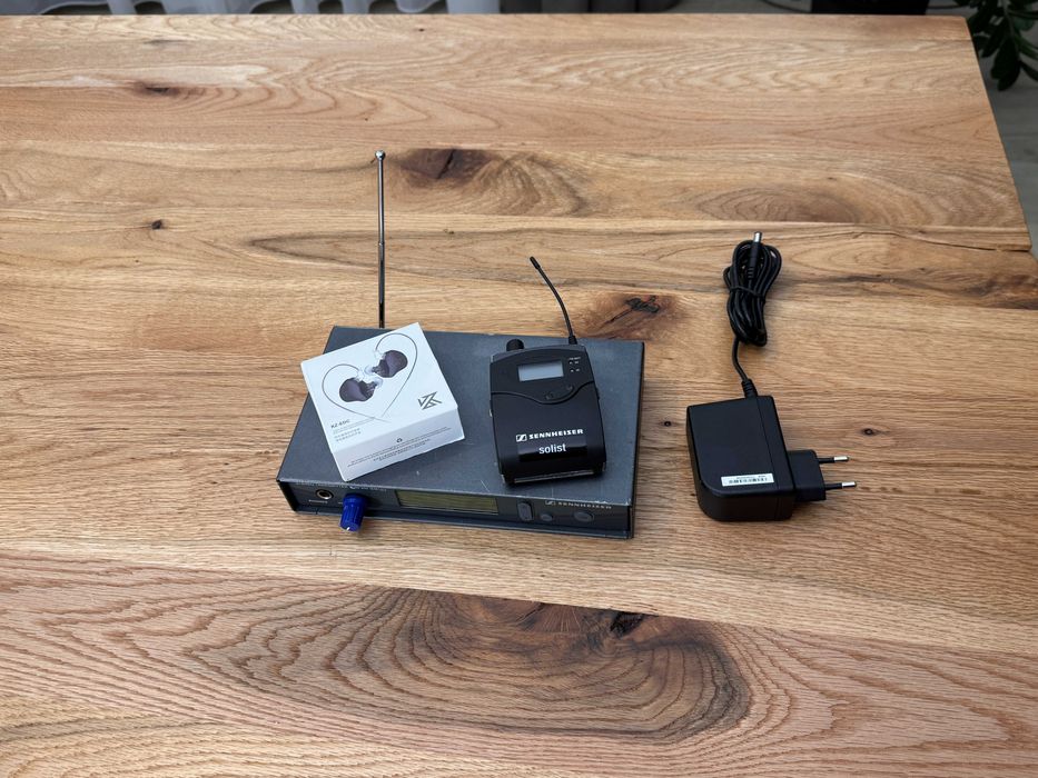 sistem wireless Sennheiser IEM 300 G2 + casti Kz Audio in ear monitor