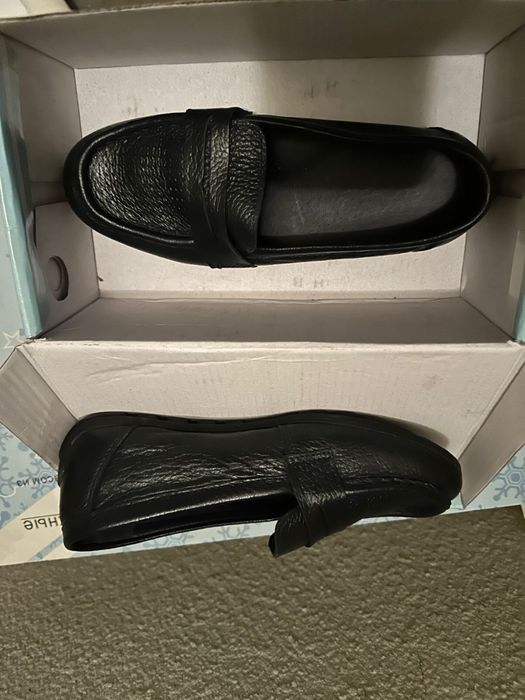 Обувь лоферы кожа