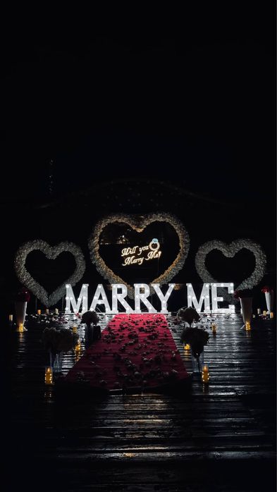 Marry me , предложение, сөз салу оформление
