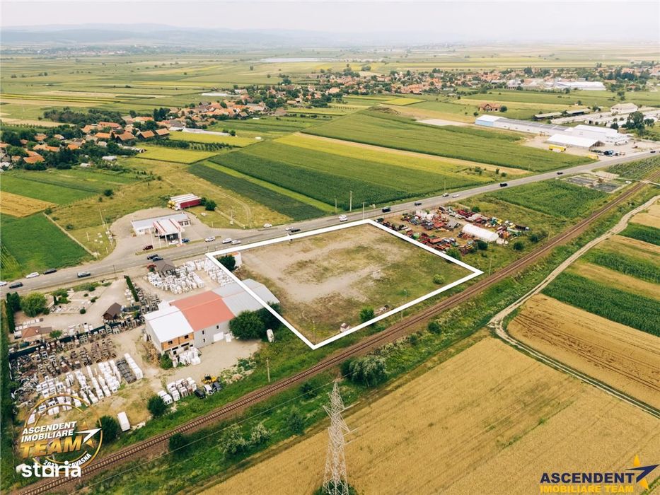 7.000 mp teren industrial premium la DN11, acces TIR, post trafo, Bras