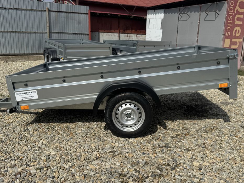 Remorcă nouă 750 kg, 235x125 cm, CIV+RAR efectuat, posibilitate RATE!!