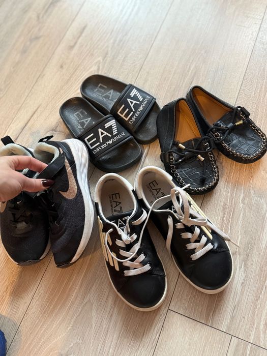 Детски обувки и чехли Armani, Nike и бебешки мокасини
