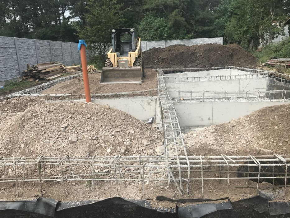 Груб строеж на фундаменти за къщи