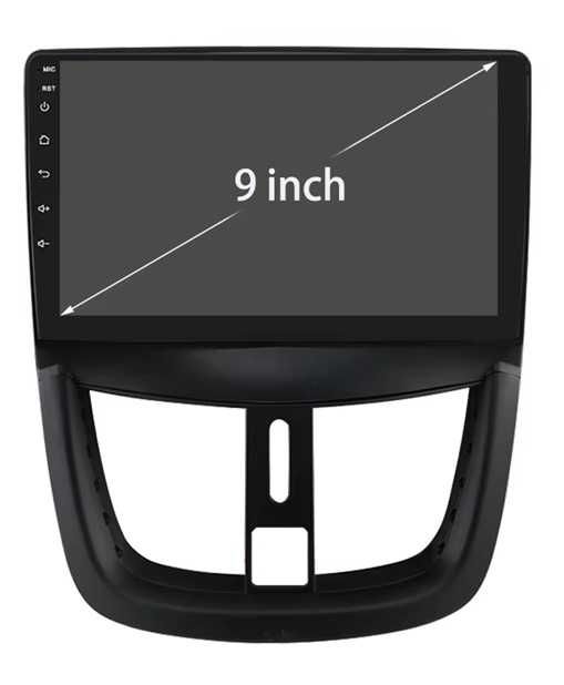 Мултимедия 9" за Peugeot 207 Android 14 CARPLAY навигация RDS DSP GPS