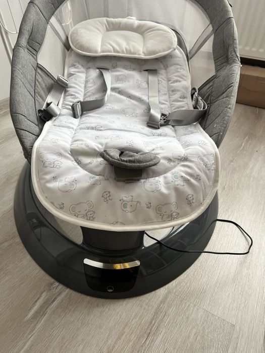 Leagan electric pentru bebelusi Evoque, Powder Grey, Appekids