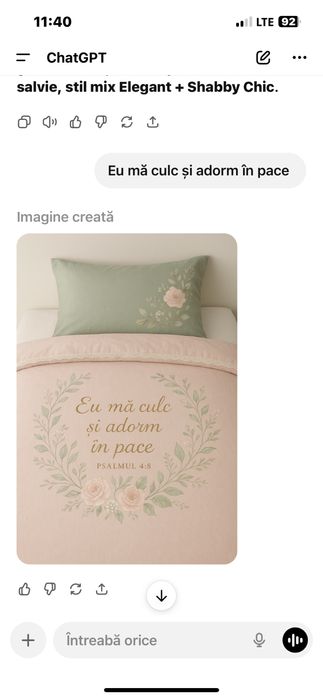 Lenjerii de pat cu mesaje personalizate