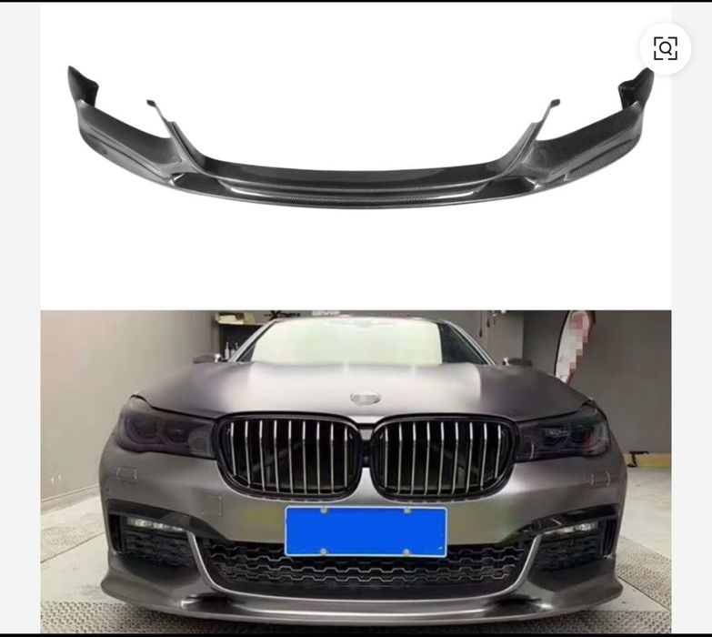 Преден лип спойлер карбонов bmw g11 front lip бмв г11
