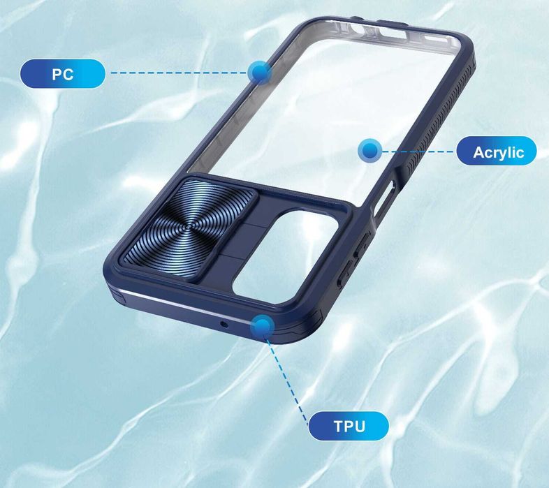 Husa cu protectie metalică pt. Samsung Galaxy A14 4G , A34 , A54 5G