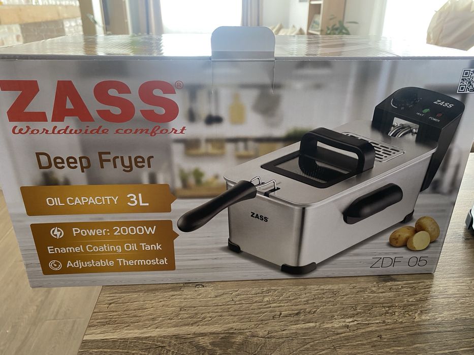 Friteuza  Zass ZDF 05, Putere 2000 W, 3 L