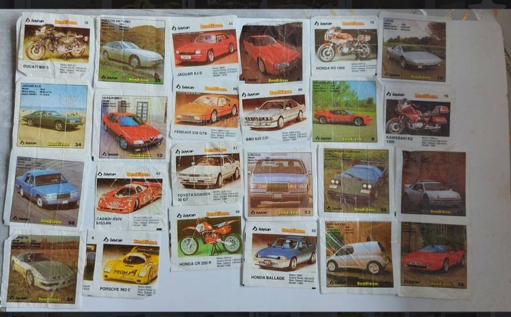 Продавам  картинки би биб/bi bib , bomby bom, turbo, ulker и др.