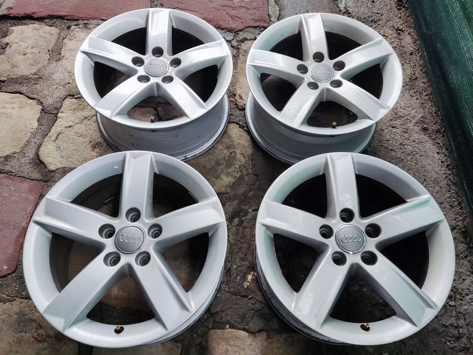 Audi 5х112 - 16 цола оригинални лети джанти Ауди (А4 B8) .
