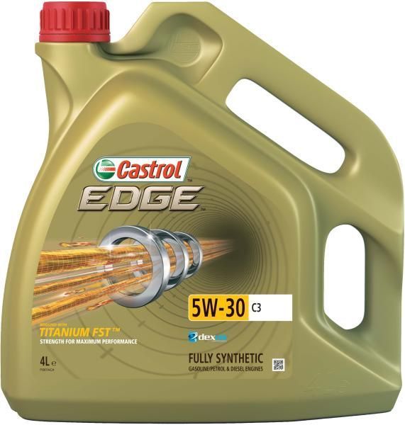 Ulei motor Castrol Edge Titanium FST 5W30 C3 4 litri, sintetic, Acea C3, API SN, BMW LL-04, GM dexos2, MB 229.31/229.51, Renault RN 0700/0710, VW 504 00/507 00
