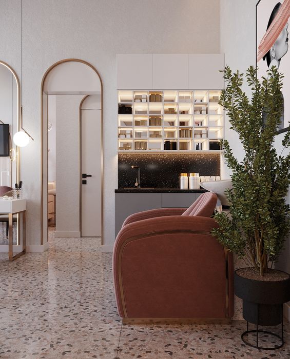 дизайнер интерьер салон красоты,  гўзаллик салони