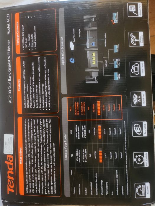 Router Tenda 5G+Adaptor+Cablu internet Iasi • OLX.ro