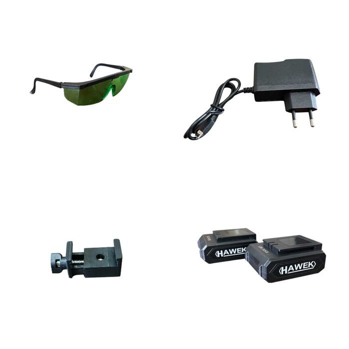 Професионален Лазерен Нивелир HAWEK 4D 16 Линии + Лазерна  Ролетка 50м